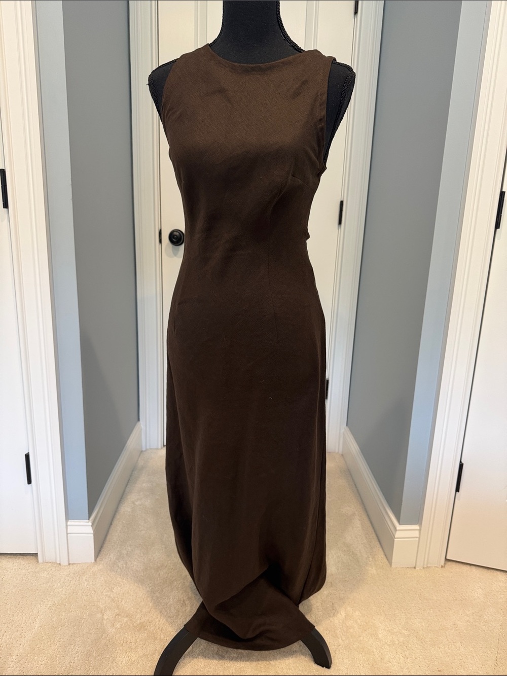 Faithful the brand women’s brown linen dress size 2/ small Brown Maxi Dress